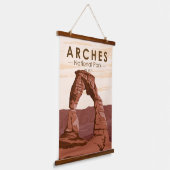アーチズナショナルパークデリケートアーチヴィンテージ 吊り下げ型タペストリー (傾斜あり)
