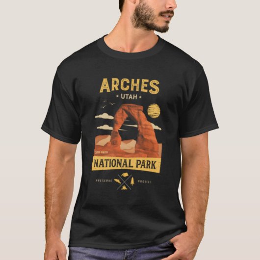 アーチズナショナルパークデリケートアーチ Tシャツ (正面)