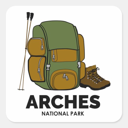 アーチズナショナルパークバックパック スクエアシール (正面)