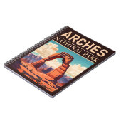 アーチズナショナルパークモアブユタデリケートアーチ ノートブック (左側)