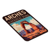 アーチズナショナルパークモアブユタデリケートアーチ マグネット (右側)