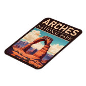 アーチズナショナルパークモアブユタデリケートアーチ マグネット (左側)