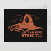 アーチズナショナルパークモアブユタヴィンテージアート シーズンポストカード (正面)