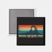 アーチズナショナルパークモアブユタヴィンテージアート マグネット (正面/裏面)
