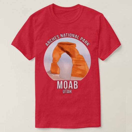 アーチズナショナルパークモアブユタ Tシャツ (デザイン正面)