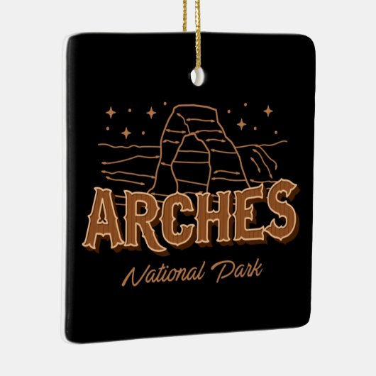 アーチズナショナルパークユタコレクターホリデー セラミックオーナメント (右)