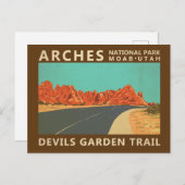 アーチズナショナルパークユタデビルズガーデントレイル ポストカード (正面/裏面)