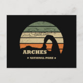 アーチズナショナルパークユタデリケートアーチヴィンテージ シーズンポストカード (正面)
