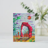 アーチズナショナルパークユタトラベルアートハガキ ポストカード (スタンド正面)