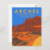 アーチズナショナルパークユタパークアベニュートレイル ポストカード (正面/裏面)