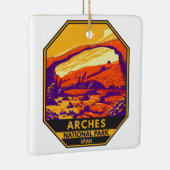 アーチズナショナルパークユタランドスケープヴィンテージ セラミックオーナメント (右)