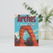 アーチズナショナルパークヴィンテージホリデーポスター シーズンポストカード (スタンド正面)