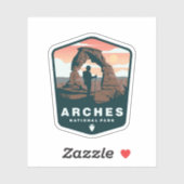 アーチズナショナルパークヴィンテージ |ダイカットのシール シール (シート)