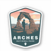 アーチズナショナルパークヴィンテージ |ダイカットのシール シール (正面)