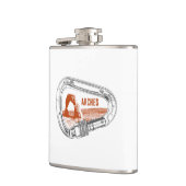 アーチズナショナルパーク登山カラビナー フラスク (左)