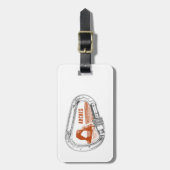 アーチズナショナルパーク登山カラビナー ラゲッジタグ (正面縦)