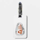 アーチズナショナルパーク登山カラビナー ラゲッジタグ (裏面縦)