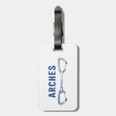 アーチズナショナルパーク登山クイックドロー ラゲッジタグ (裏面縦)