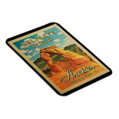 アーチズナショナルパーク – ヴィンテージデリケートアーチ マグネット (右側)