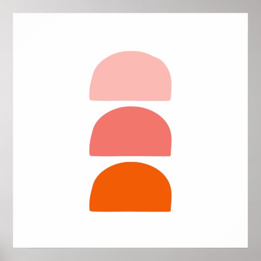 アーチズピンクコーラルオレンジ ポスター (正面)