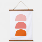 アーチズピンクコーラルオレンジ 吊り下げ型タペストリー (正面)