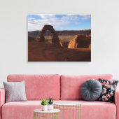 アーチズ国立公園のデリケートなアーチII キャンバスプリント (インサイチュ (リビング))