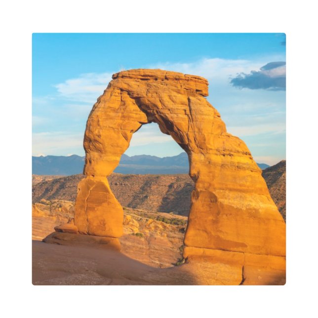 アーチズ国立公園MOABユタ メタルプリント (正面)