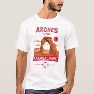 アーチズ国立公園Tデリケートアーチヴィンテージユタ Tシャツ