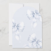 アーチソウルブルーボウブライダルシャワー 招待状 (裏面)