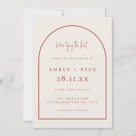 アーチタイモダンングノットの結婚兵馬俑 招待状