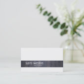 アーチテクトプロフェッショナルスキルブラックグランジストライプ 名刺 (スタンド正面)