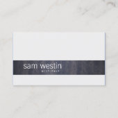 アーチテクトプロフェッショナルスキルブラックグランジストライプ 名刺 (正面)