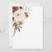 アーチテラコッタフローラボホブライダルブランチ 招待状 (裏面)