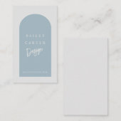 アーチデザイモダンナーダスティブルービジネスカード 名刺 (正面/裏面)