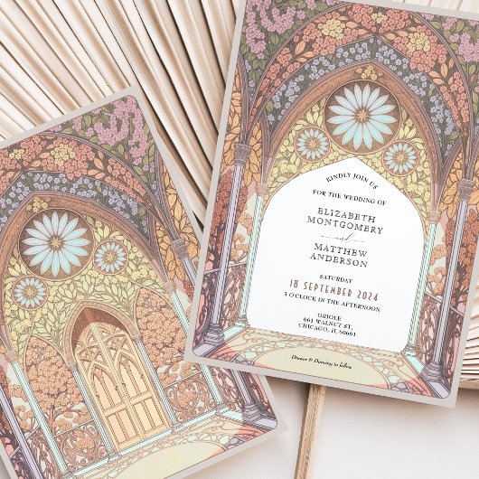 アーチデザインロココ招待状 招待状