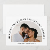 アーチトップ セーブ・ザ・デート 婚約発表 (正面/裏面)