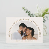 アーチトップ セーブ・ザ・デート 結婚式予告 (スタンド正面)