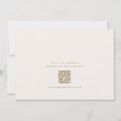 アーチトップ セーブ・ザ・デート 結婚式予告 (裏面)