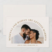 アーチトップ セーブ・ザ・デート 結婚発表 (正面/裏面)