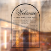 アーチトランスペアレッモダンクアルファベットの座席表 ウィンドウサイン (シート2)