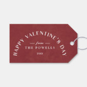 アーチハートバレンタインデー写真ギフトラベル – カラント ギフトタグ (正面(横))