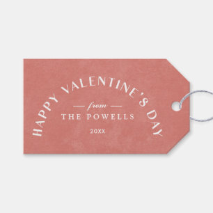 アーチハートバレンタインデー写真ギフトラベル- Sake ギフトタグ