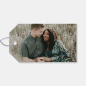 アーチハートバレンタインデー写真ギフトラベル- Sake ギフトタグ (裏面横)