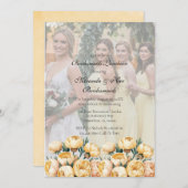 アーチバターイエローフォトブリデスメイドランチョン 招待状 (正面/裏面)