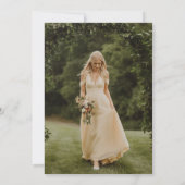 アーチバター – イエローフォトバチェロレッテ 招待状 (裏面)