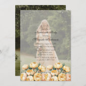 アーチバター – イエローフォトバチェロレッテ 招待状 (正面/裏面)