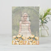 アーチバター – イエローフォトブライダルシャワー 招待状 (スタンド正面)