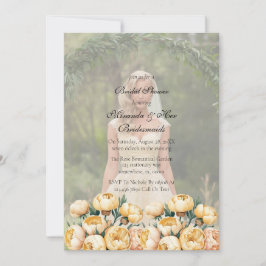 アーチバター – イエローフォトブライダルシャワー 招待状