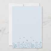 アーチバニーブルーフローラベビーシャワー招待状 招待状 (裏面)