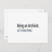 アーチビストだから…私はこれを好む ポストカード (正面/裏面)